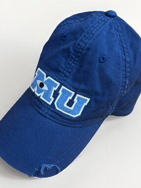 Monsters University Hat Disney Parks Adult Mike Wazowski  Blue Dad Cap Pixar